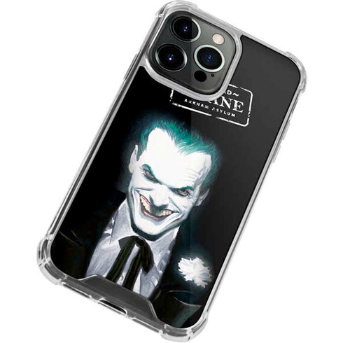 DC Comics The Joker Portrait by Alex Ross iPhone 14 Pro Clear Case